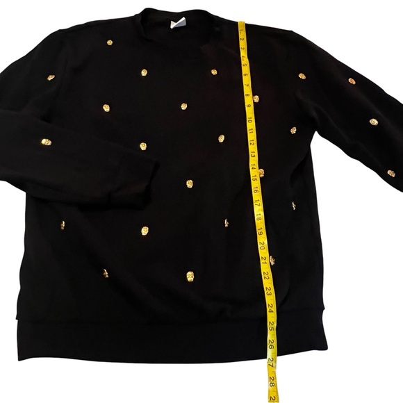 RARE FIND Vintage Zara iron skull sweatshirt authentic original Crew Neck XL - Picture 7 of 14